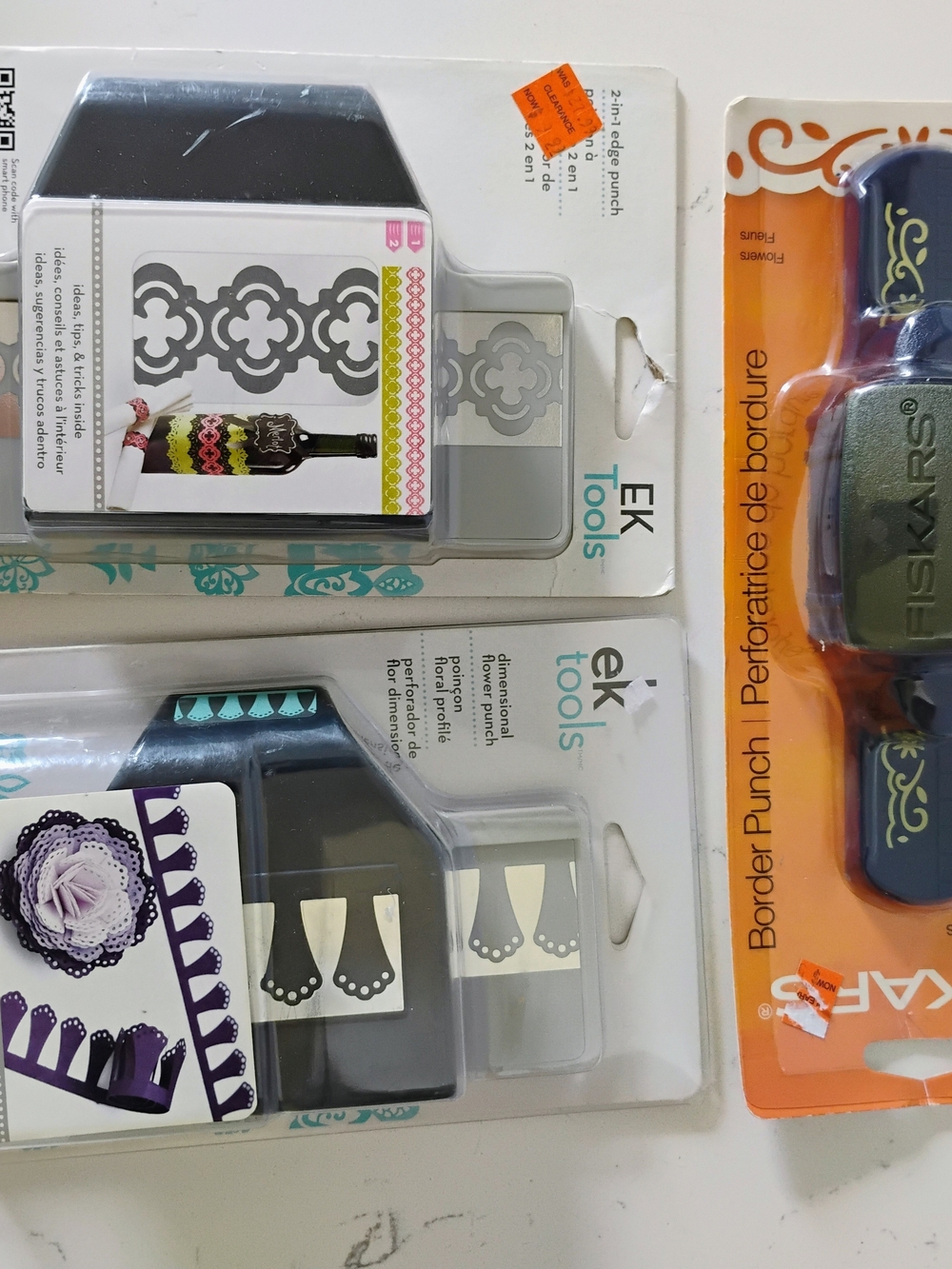 EK Tools Decorative Border Punch Set – Purple & Silver Accents